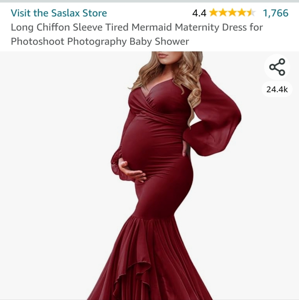Maternity photo shoot dress